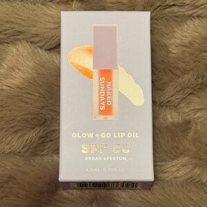 Naked Sundays Glow + Go Lip Oil SPF 50 - Salted Caramel